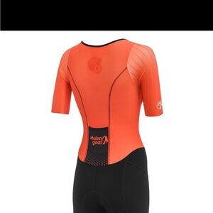 Women's Orange Cycling Jersey
